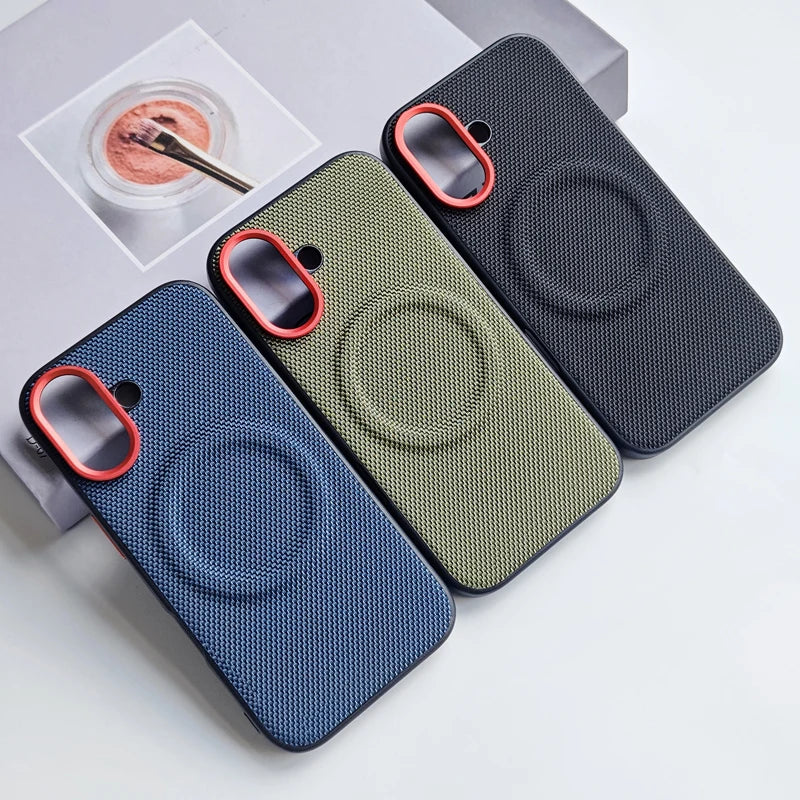 Leather Case for iPhone 17 | Air / Pro / Pro Max | Anti-Fall Magnetic Cover with Wireless Charging