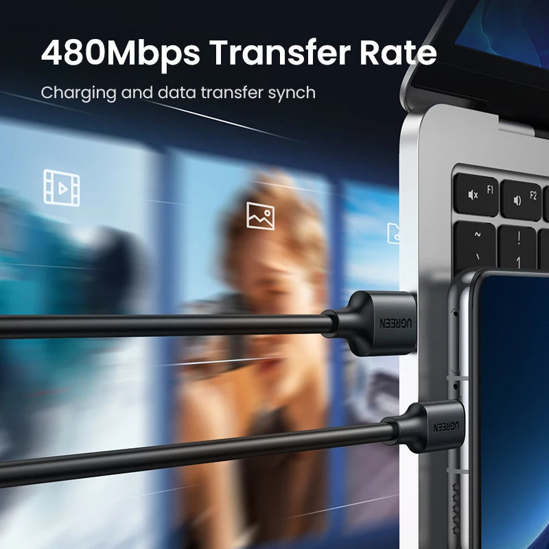 UGREEN USB-C to USB-C Cable | 3A Fast Charging & Data Sync | Sova