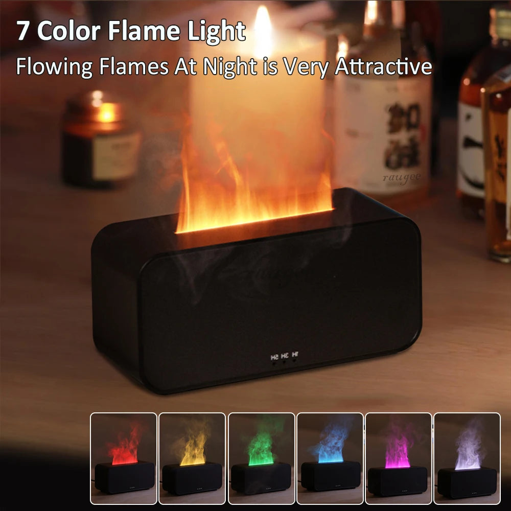 Air Aroma Flame Humidifier – Essential Oil Diffuser with LED Light | Sova