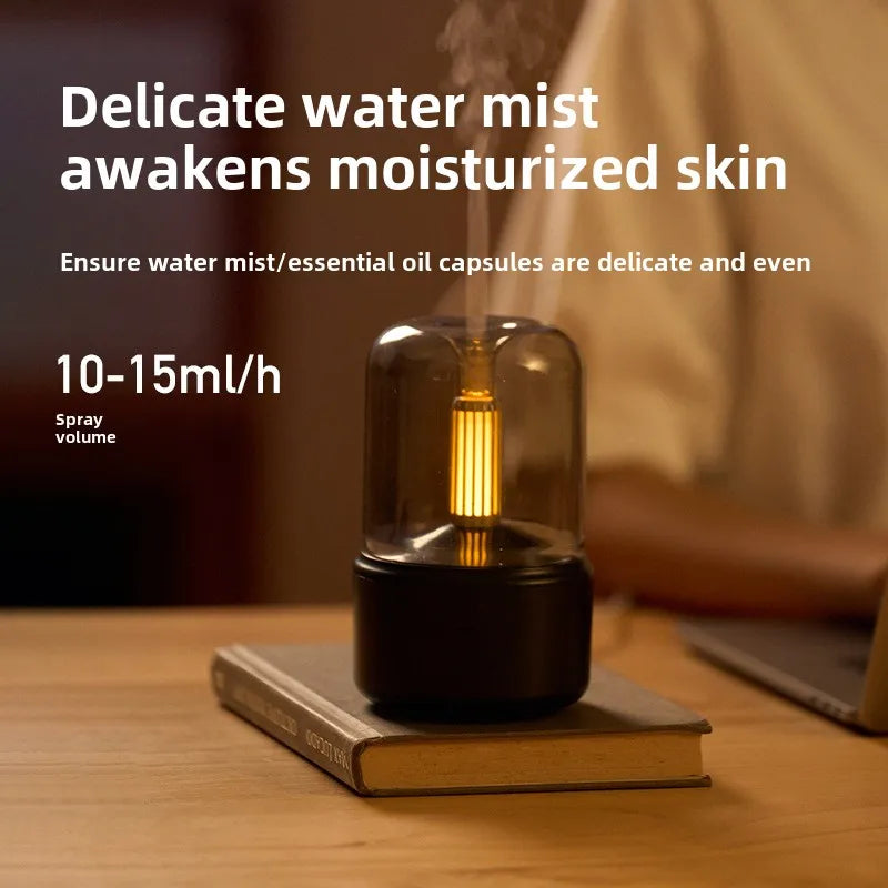 120ml Aromatherapy Candlelight Humidifier