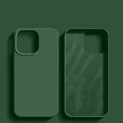 Luxury Shockproof Liquid Silicone Case for iPhone 13–16 Series | Soft Bumper Protective Cover