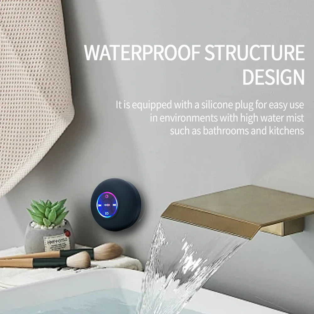 Portable Bluetooth Speaker with LED & Suction Cup | Sova